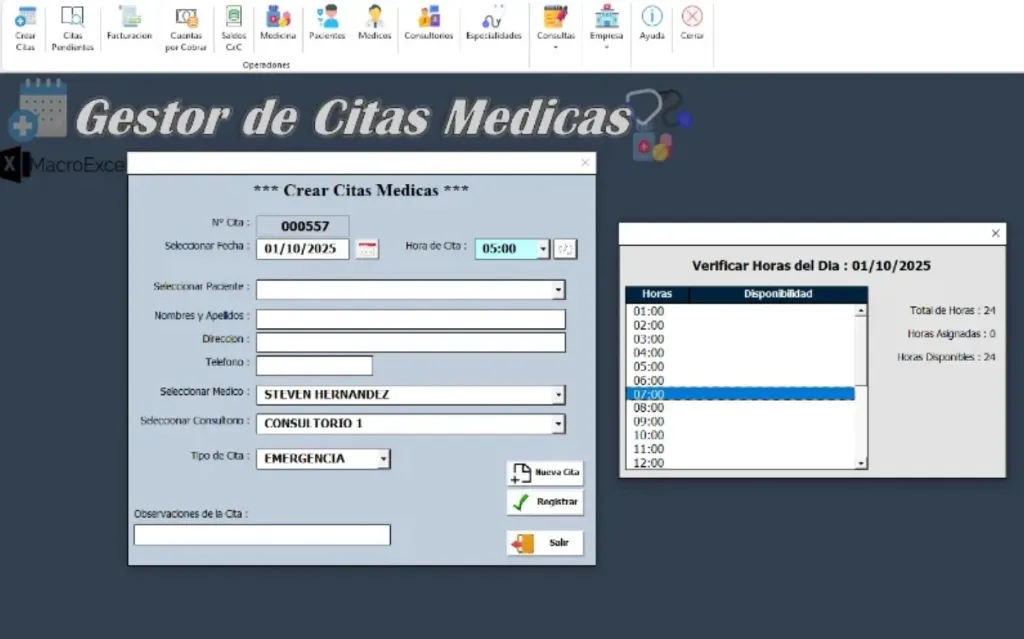 Sistema de Citas Medicas + Facturación