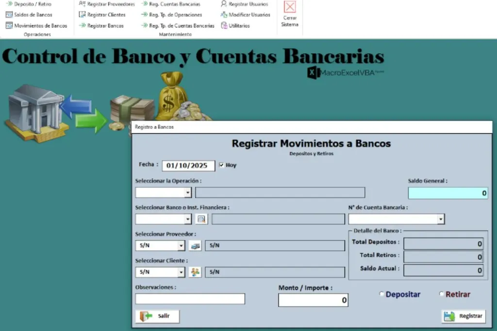 Gestor de Bancos y C. Bancarias